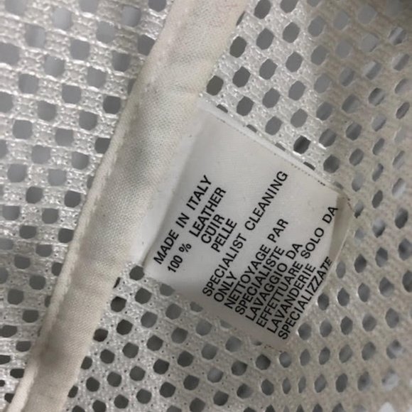 RARE VINTAGE DIRK BIKKEMBERGS WHITE LEATHER VEST SIZE 54 MADE IN ITALY - Picture 7 of 8